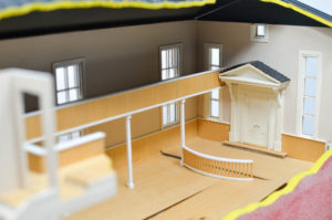 Scale model of the historic 1876 synagogue, ca. 1968. Capital Jewish Museum Collection
