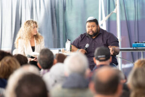 Nycci Nellis and Michael Twitty in conversation—Capital Jewish Food Festival, October 9, 2022. Photo: Chris Ferenzi Photography